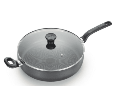 T-fal Easy Care Nonstick Cookware, Jumbo Cooker, 5 Quart, Grey