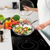SOGA Stainless Steel Fry Pan 24cm Frying Pan Top Grade Induction Cooking FryPan