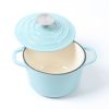 HAWOK Enameled Cast Iron Dutch Oven 1.5-Quart Green