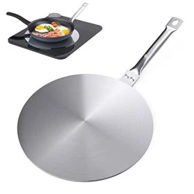 7.5/8/9.25Inch Heat Diffuser Simmer Ring Plate, Stainless Steel with Stainless Handle