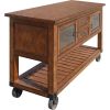Kadri Kitchen Cart; Distressed Chestnut YF