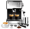 20Bar Espresso machine 950W semi-automatic coffee machine 1 cup / 2 cup compatible with ESE POD capsule filter and milk foam device steam rod steam ty