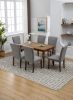 Cotton Linen Dining Chairs Set of 2