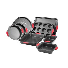 Nonstick Bakeware Set with Handle (Type: 8-Piece, Color: Black)